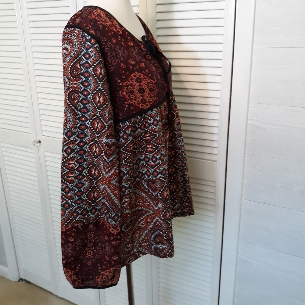 Sanctuary tribal boho tunic top sz medium - Picture 6 of 6